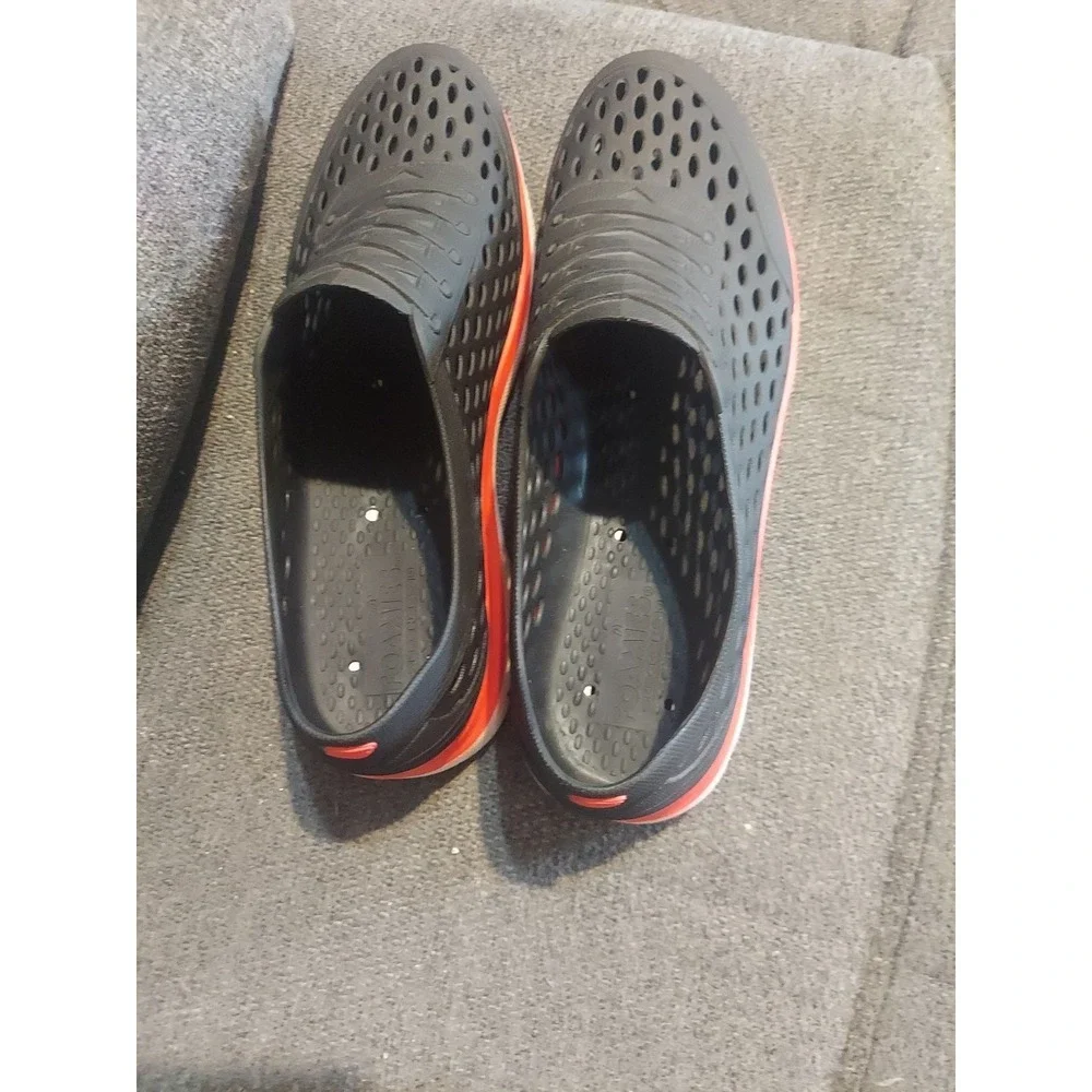 Skechers Foamies Summit Slip On Water Shoes Size 11 Black Orange Summer Boho Y2K